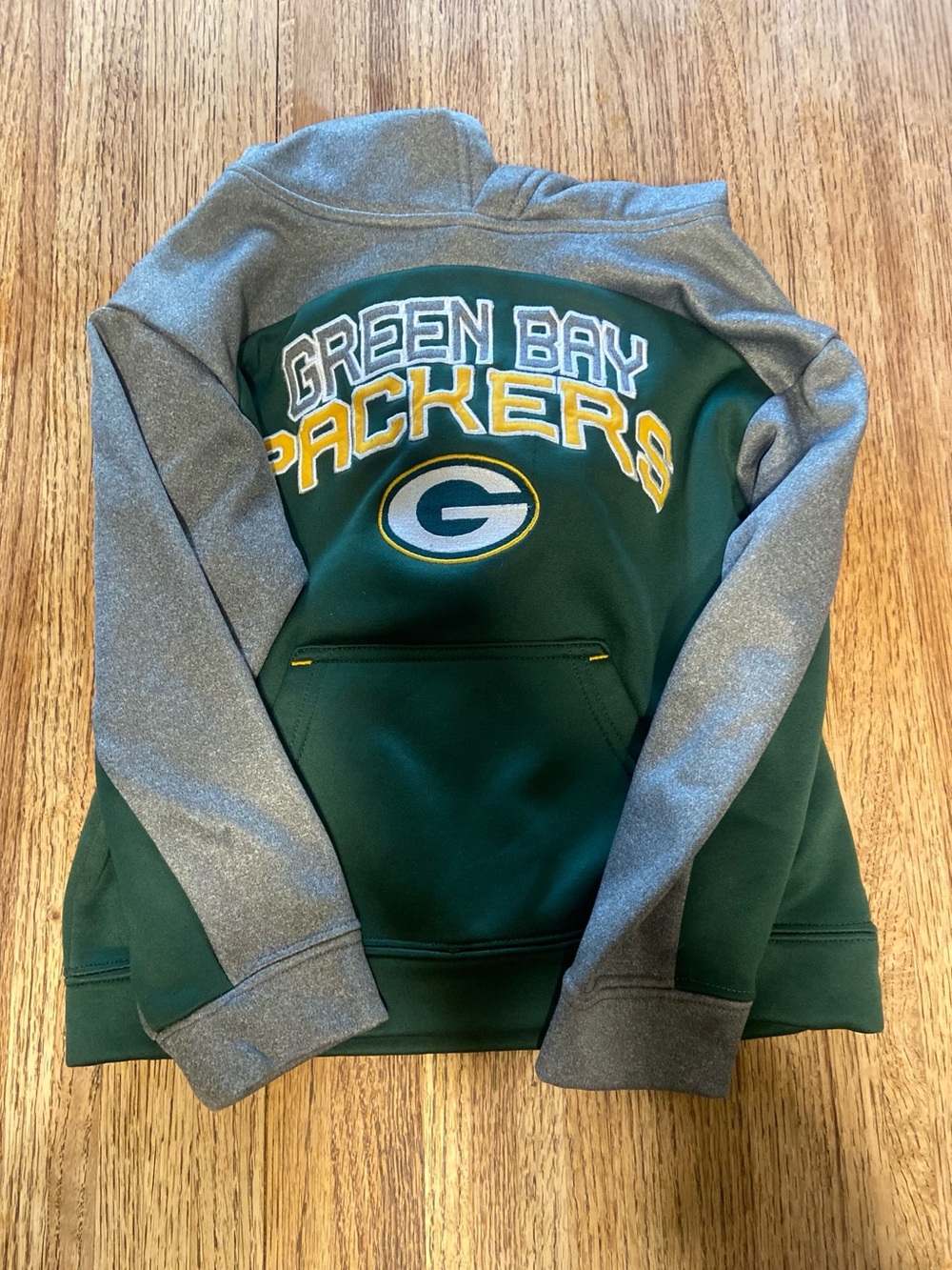 Green Bay Packers Boy’s Green & Gray Pullover Hoodie